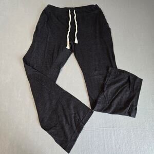 Bottoms O-U-T Men's Dark Gray Lounging Sleeping Pants Drawstring Waist Medium
